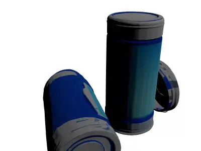 Futuristic SciFi Power Cell Battery 3D model