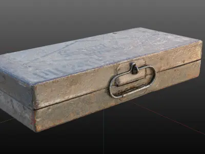 Old Wrench box Free low-poly 3D model