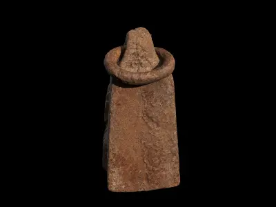 Anydrafts Rusty metal weight 01 Low-poly 3D model