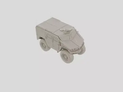 Military Armored Command Vehicle for 3D print 3D model