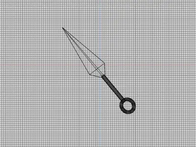 Kunai Low-poly 3D model 5