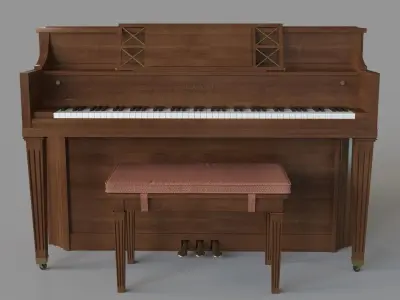 Kawai Console Piano 3D model