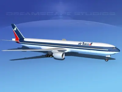 Boeing 777-300 Air Transat 3D model