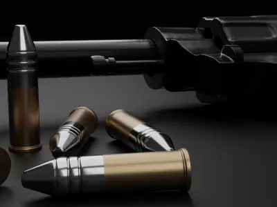 Colt model 1903 US ARMY revolver 3D model