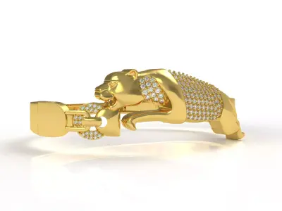 Jaguar Diamond Bracelet 3D print model