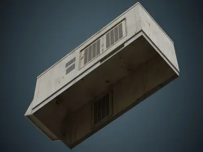 Rooftop AC Unit 4B Low-poly 3D model