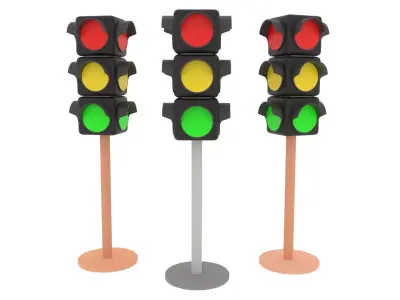 Traffic Light 3D model 19