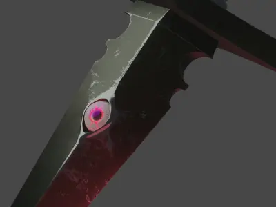 Bone dagger Low-poly 3D model purchase