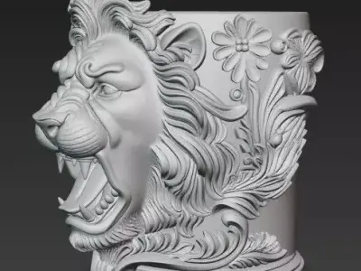 Lions Baroque Feast Free 3D print model