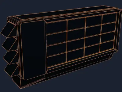 Air Conditioner Unit and Refrigeration Machine Game Ready Low-poly 3D model 4