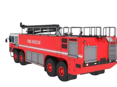 Fire Rescue Truck 3D model purchase