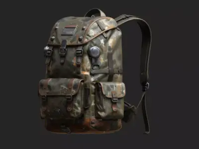 Scavenger Tactical Backpack 3D model