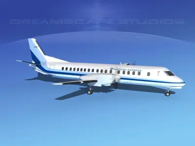 Saab 2000 Eastern Express 3D model