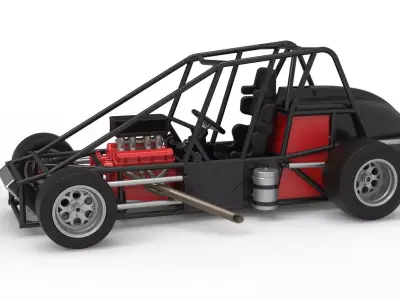 Experimental Pavement Silver Crown Car Base Scale 1 to 25 3D print model