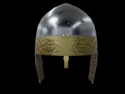 Viking Helmet Spangenhelm Low-poly 3D model