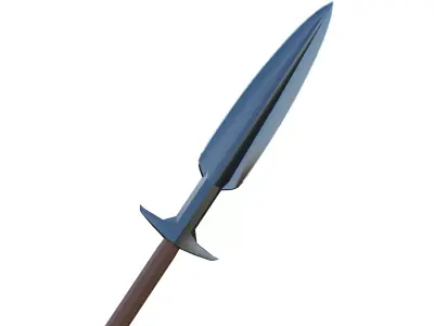Low poly spear sword Low-poly 3D model