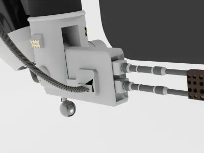 ADVANCED GATLING  TURRT LOW- 3D model
