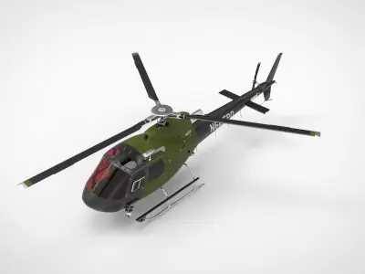 Eurocopter AS350 3D model