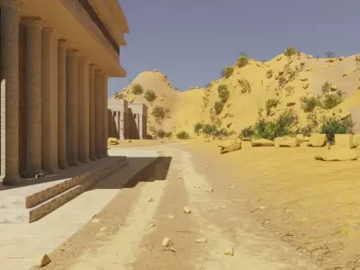 Ancient Coastal Ruins 3D model
