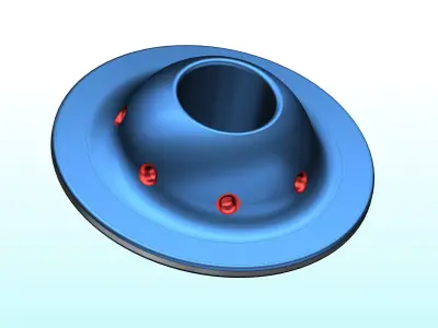 UFO Straw Topper Free 3D print model