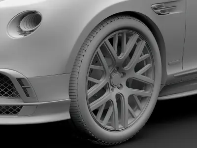 Bentley Continental GT Continental 24 2018 wheel 3D model