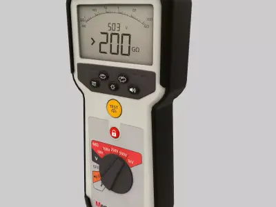 Megger MIT410 Insulation And Continuity Tester Low Poly Low-poly 3D model