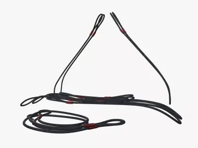Lifting slings Low-poly 3D model