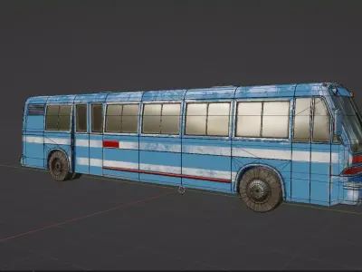 Abandoned Rusty Vehicles Pack 10 In 1 Low-poly 3D model