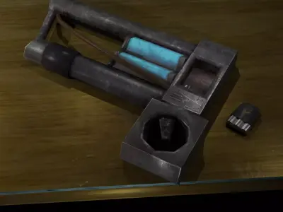 Plasma Gun Low-poly 3D model purchase