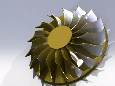 Compressor wheel Free 3D model