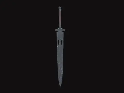 Medieval Sword V01 Low-poly 3D model