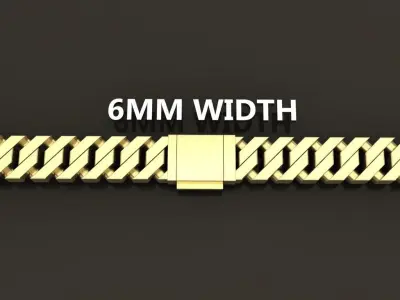 Cuban Chain Link Box Style 6MM WIDTH  3D print model purchase