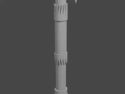 Axe ogres game asset 3d model Low-poly 3D model