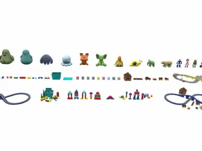 Cartoon toys pack vol 3 3D model