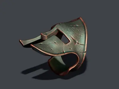 Spartan helmet ring 3D print model