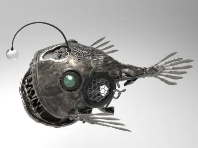 Steampunk  Fish 3D model