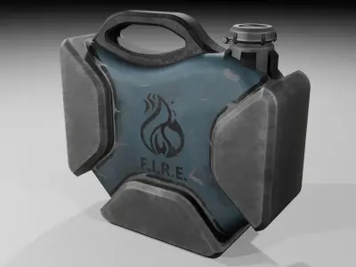 Fire collection pack Low-poly 3D model