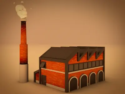 Cartoon Factory 3D model