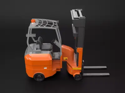 Articulated Electric Forklift 3D model