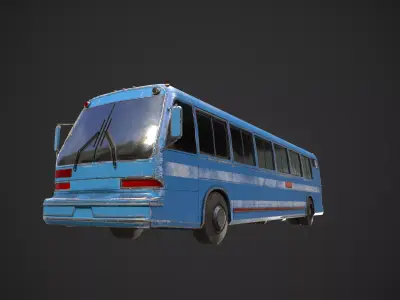 Abandoned Rusty Vehicles Pack 11 In 1 Low-poly 3D model