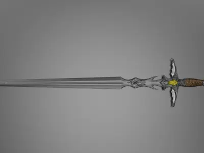 Dragon Sword Low-poly 3D model buy