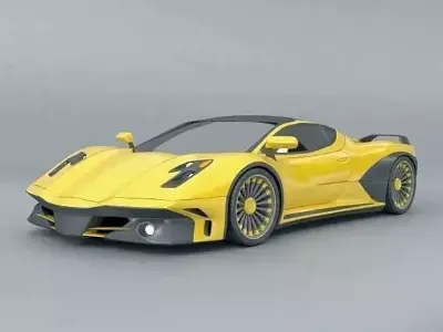 Original concept cars collection 3D Model Pack buy