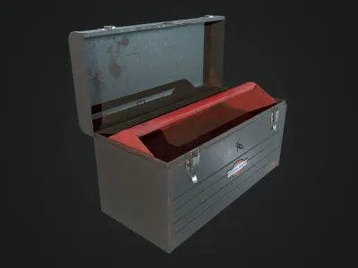 Vintage Toolbox Game Ready  Low-poly 3D model