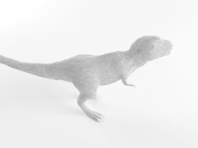 Low Poly T Rex Tyrannosaurus Prehistoric Dinosaur Low-poly 3D model