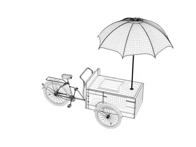 Ice Cream Cart Free 3D model