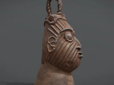 Lower Niger IgboUkwu Bronze Bell Low-poly 3D model