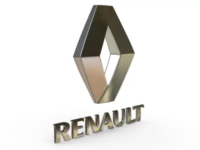 renault logo 3D model