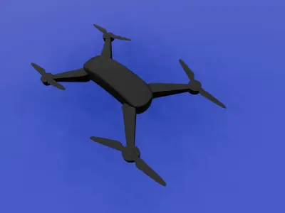 Drone Low-poly 3D model shop