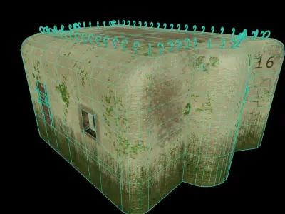 Bunker Low-poly 3D model