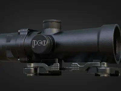 DCM-1 Szafir Scope Low-poly 3D model
